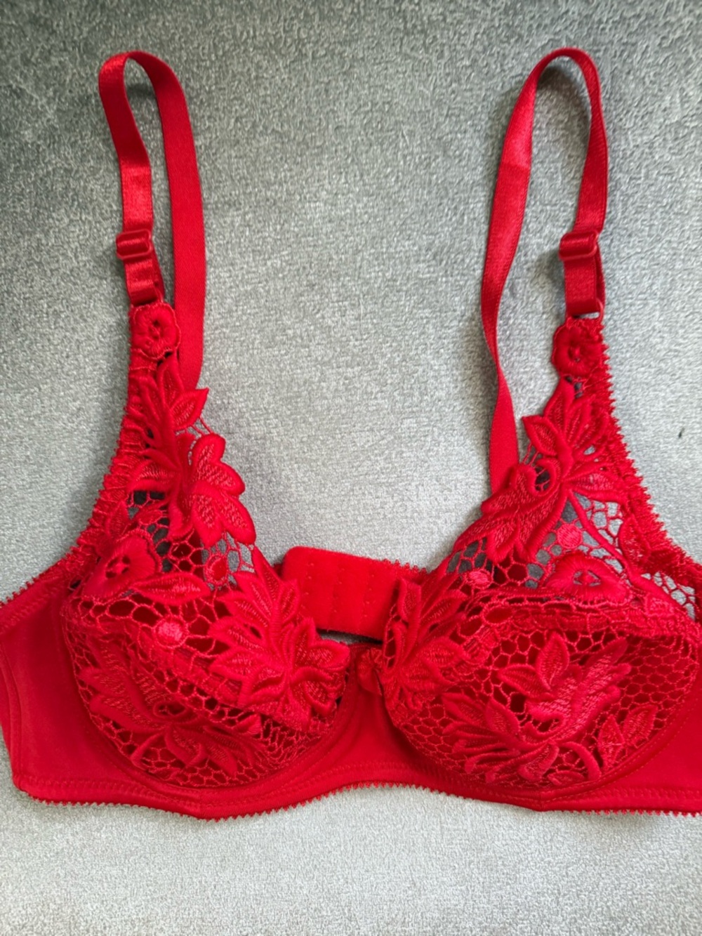 Red Lace Underwire Bra - Women Intimates 34/75